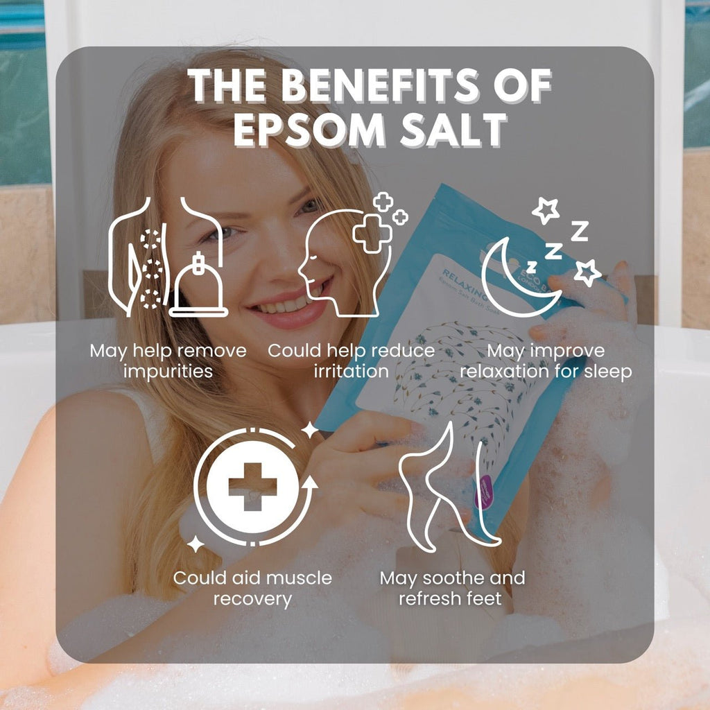 Eco Bath London Relaxing Epsom Salt Bath Soak - Pouch, 500g or 1kg